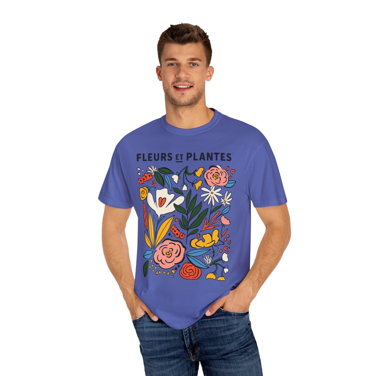 Fleurs Et Plantes - Comfort Colors Relaxed Fit Premium T Shirt