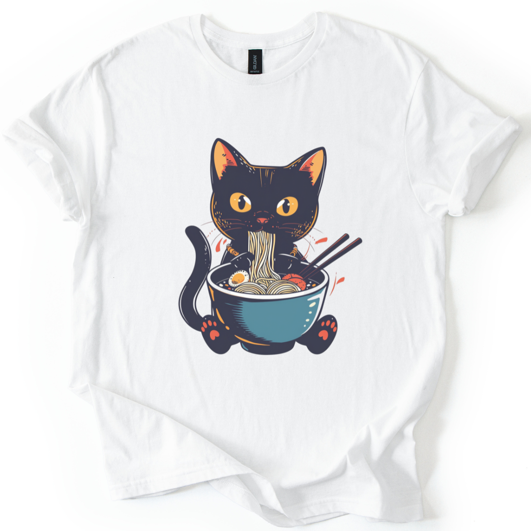 Cat Slurping Ramen