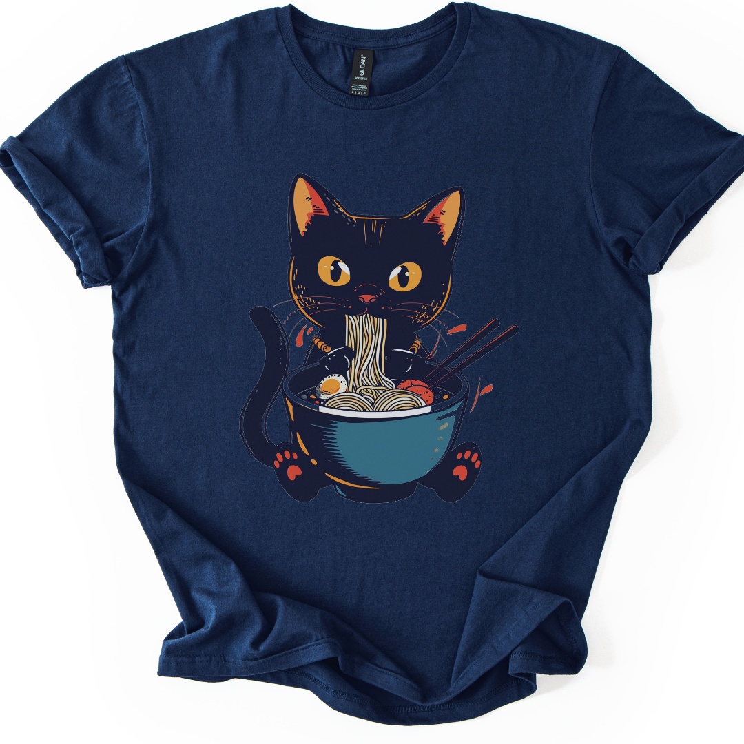 Cat Slurping Ramen