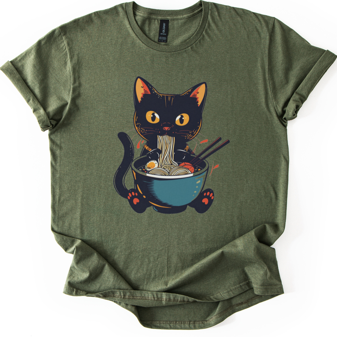 Cat Slurping Ramen