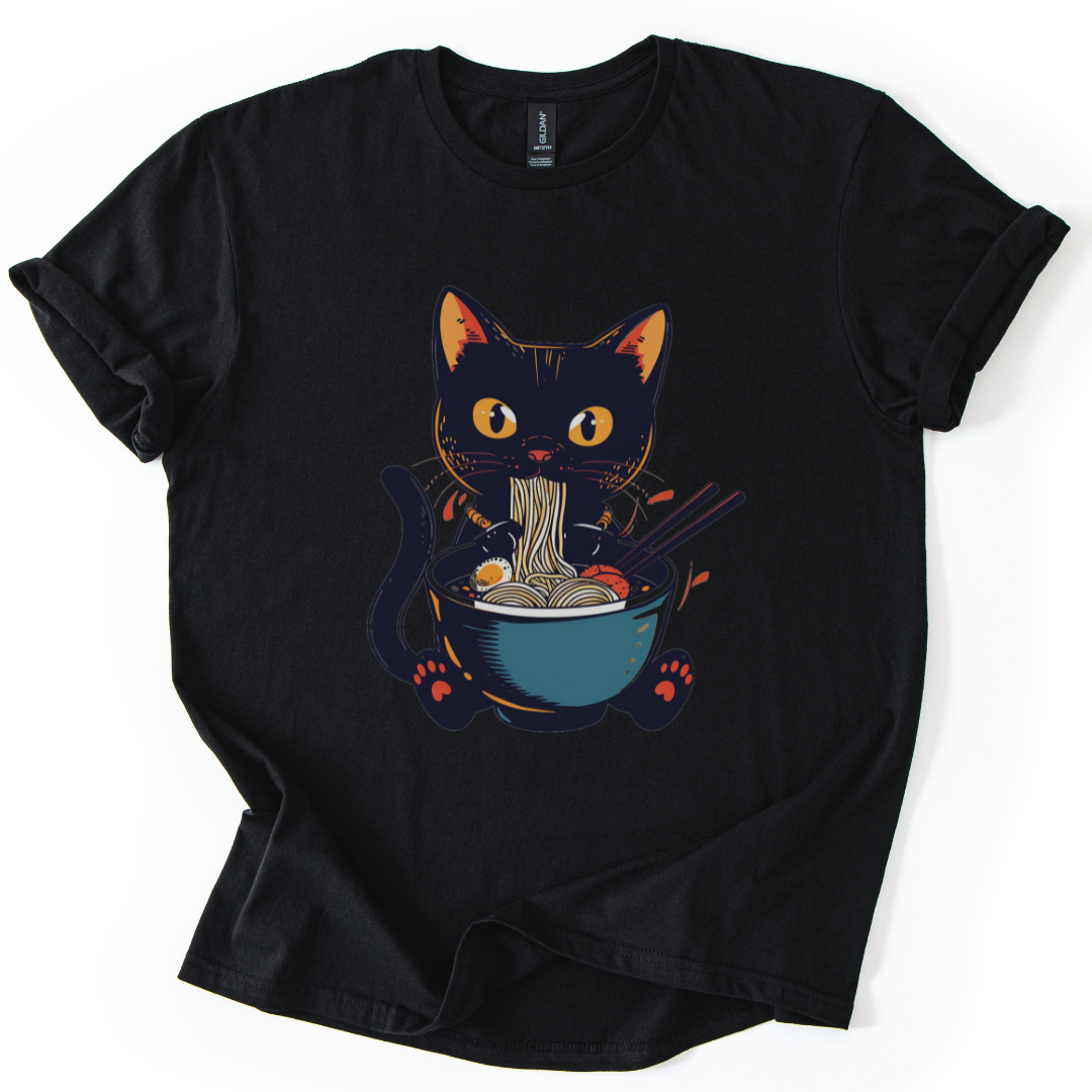 Cat Slurping Ramen