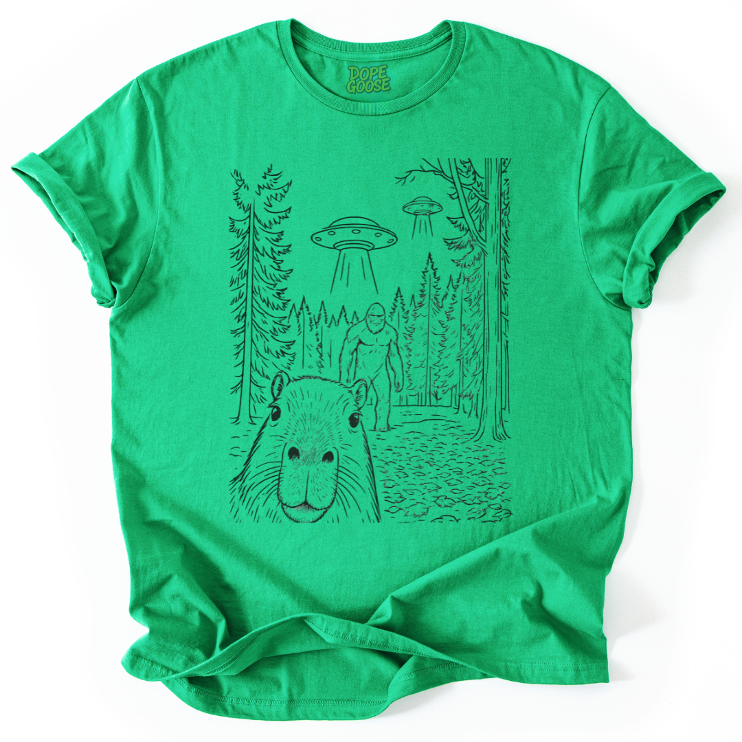 Capybara Selfie Line Art