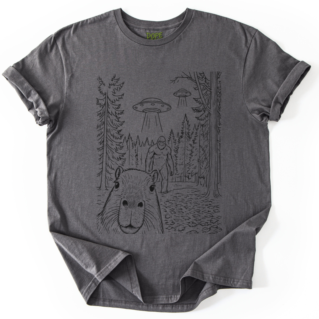 Capybara Selfie Line Art