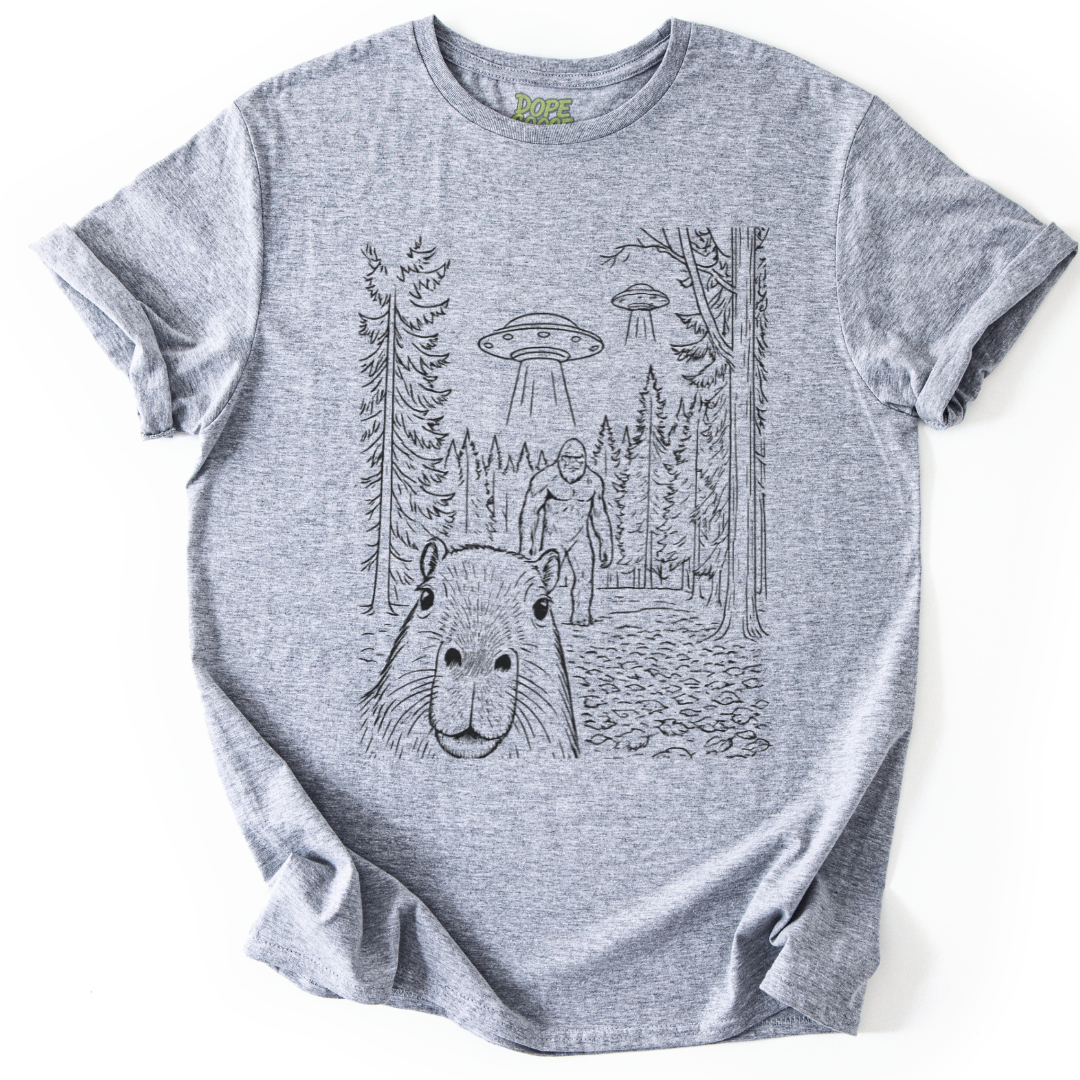 Capybara Selfie Line Art