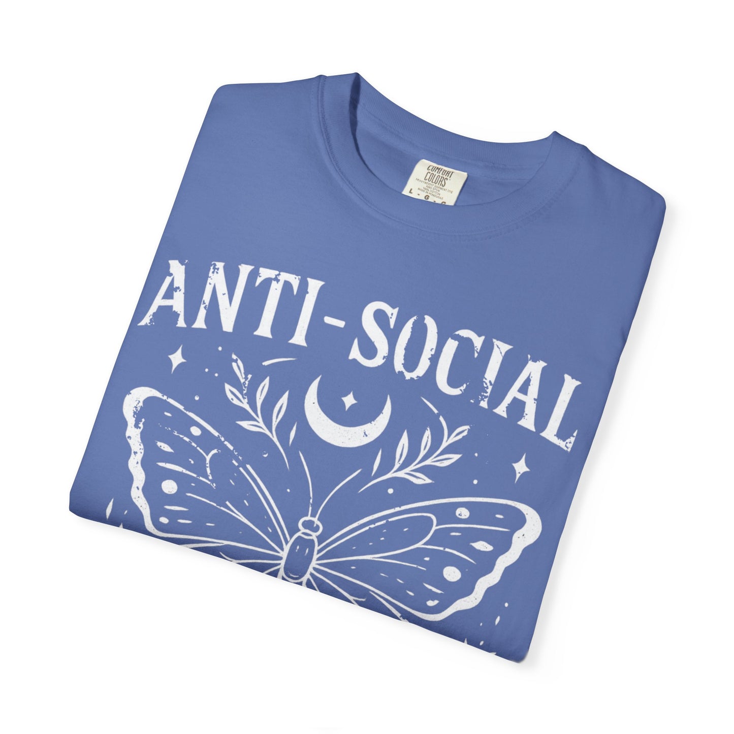Anti-Social Butterfly -  Comfort Colors Relaxed Fit Premium T Shirt