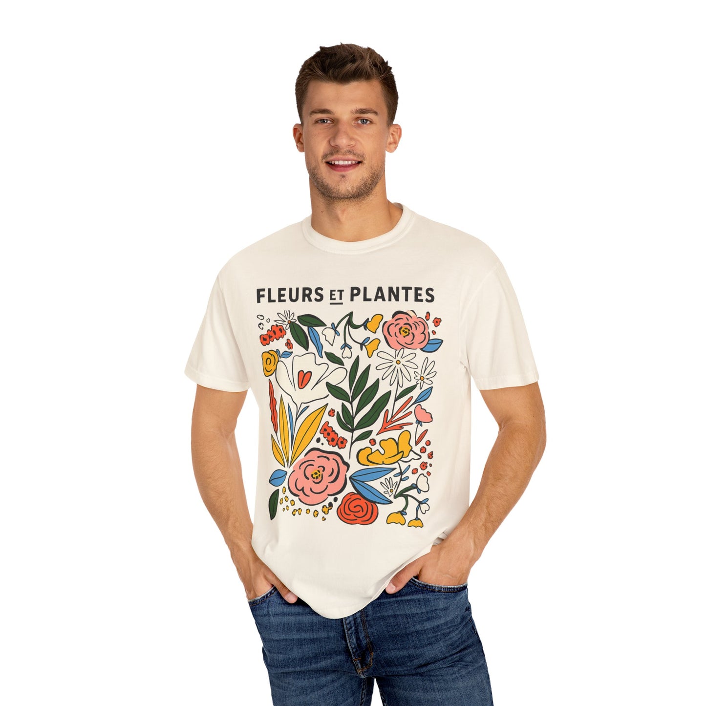 Fleurs Et Plantes -  Comfort Colors Relaxed Fit Premium T Shirt