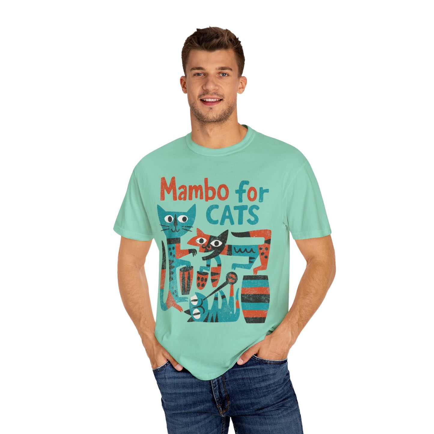 Mambo For Cats - Comfort Colors Relaxed Fit Premium T Shirt