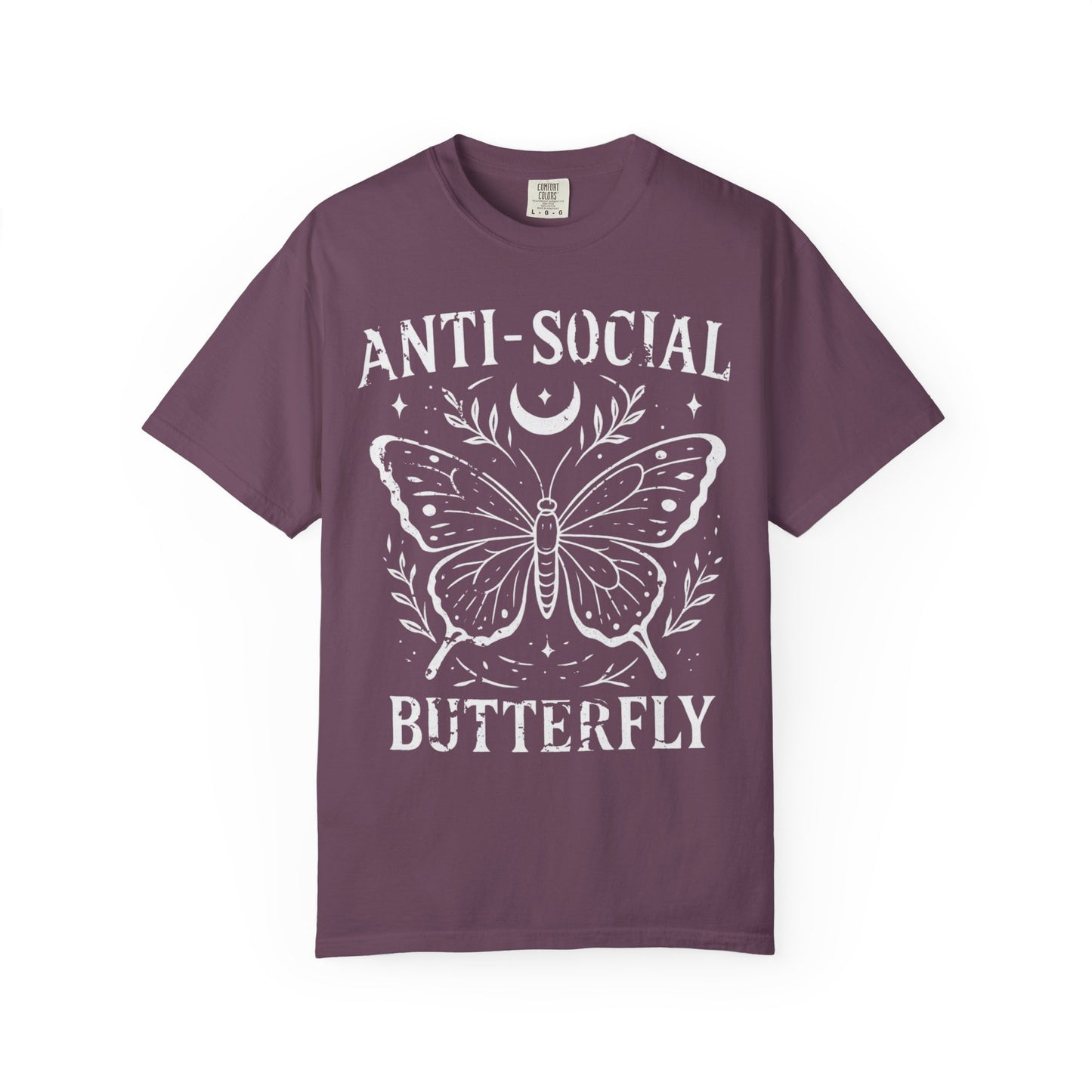 Anti-Social Butterfly -  Comfort Colors Relaxed Fit Premium T Shirt