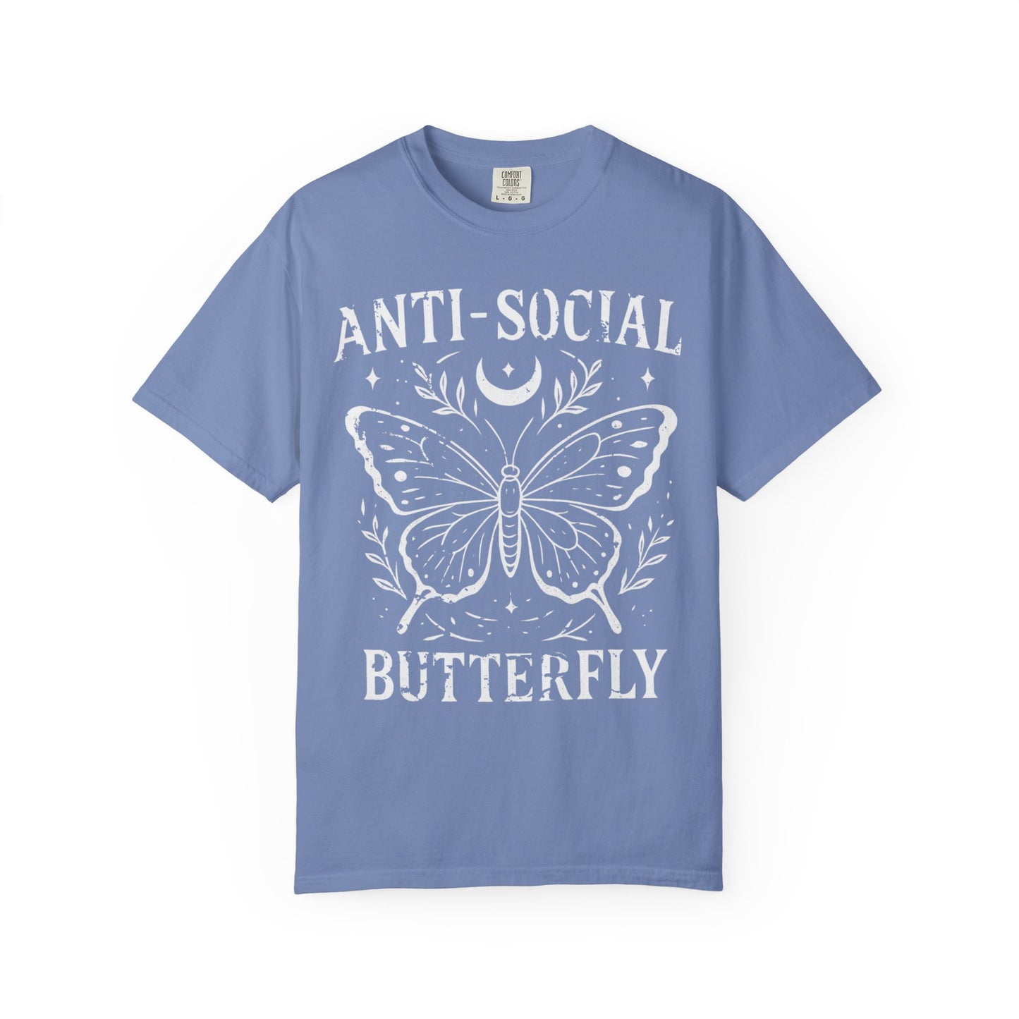 Anti-Social Butterfly -  Comfort Colors Relaxed Fit Premium T Shirt