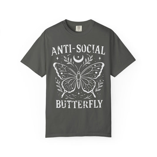 Anti-Social Butterfly -  Comfort Colors Relaxed Fit Premium T Shirt