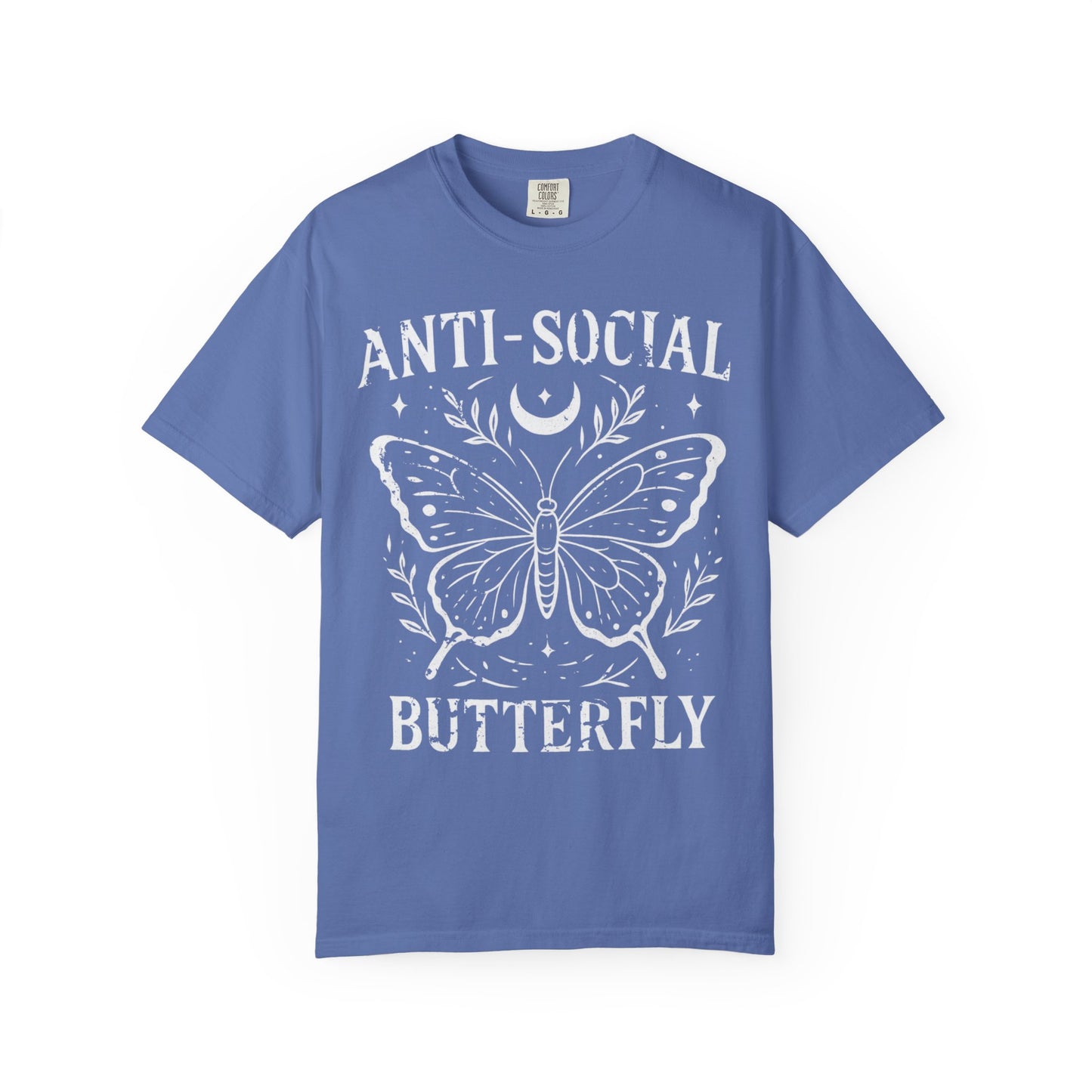 Anti-Social Butterfly -  Comfort Colors Relaxed Fit Premium T Shirt