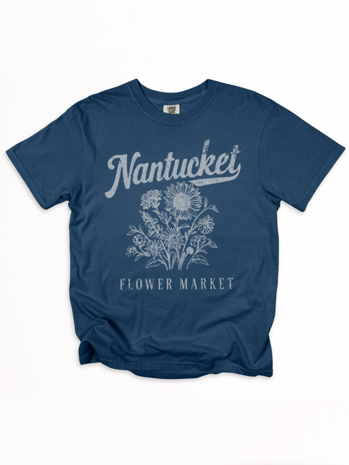 Nantucket Flower Market - Comfort Colors Relaxed Fit Premium T Shirt