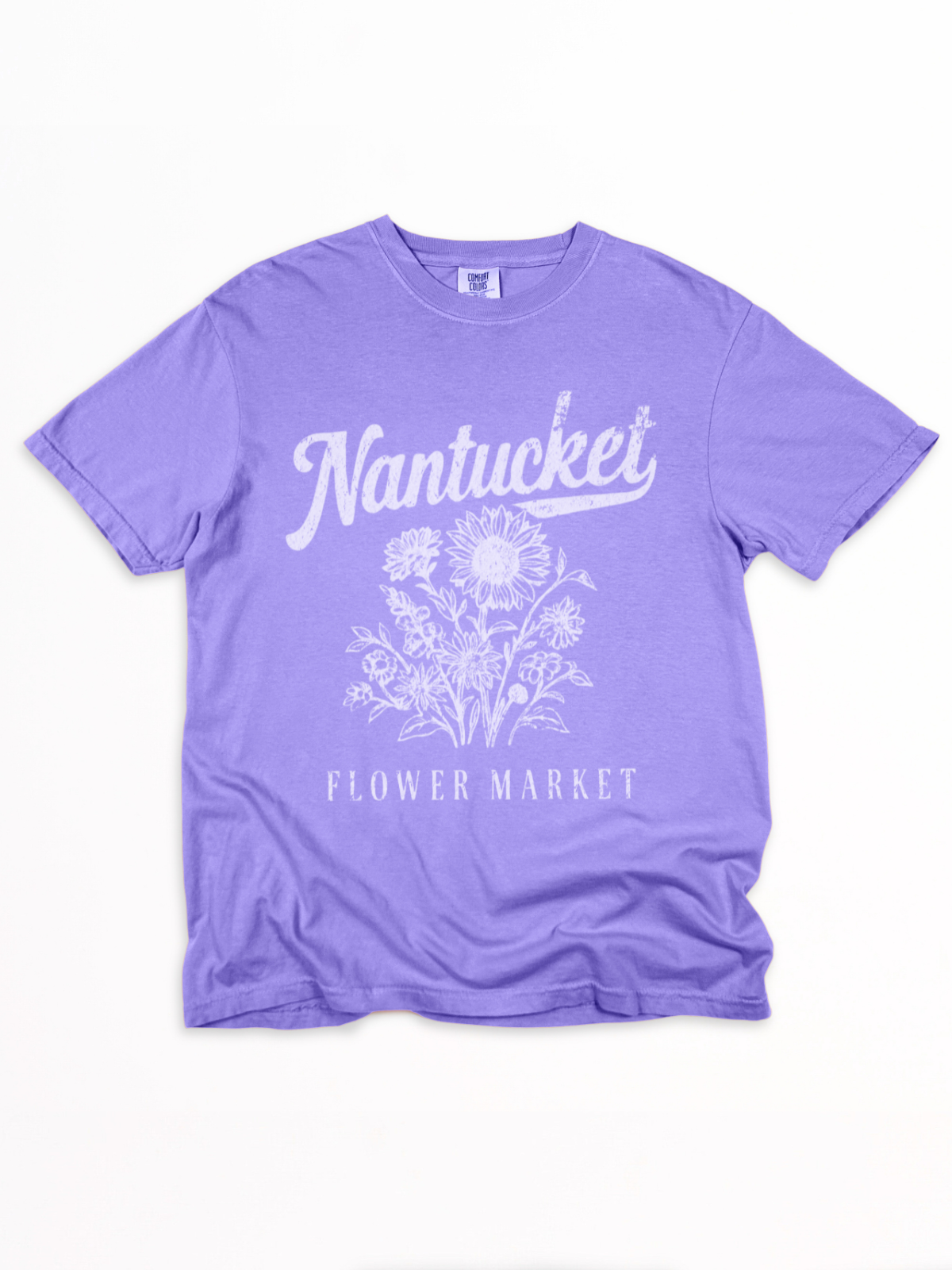 Nantucket Flower Market - Comfort Colors Relaxed Fit Premium T Shirt