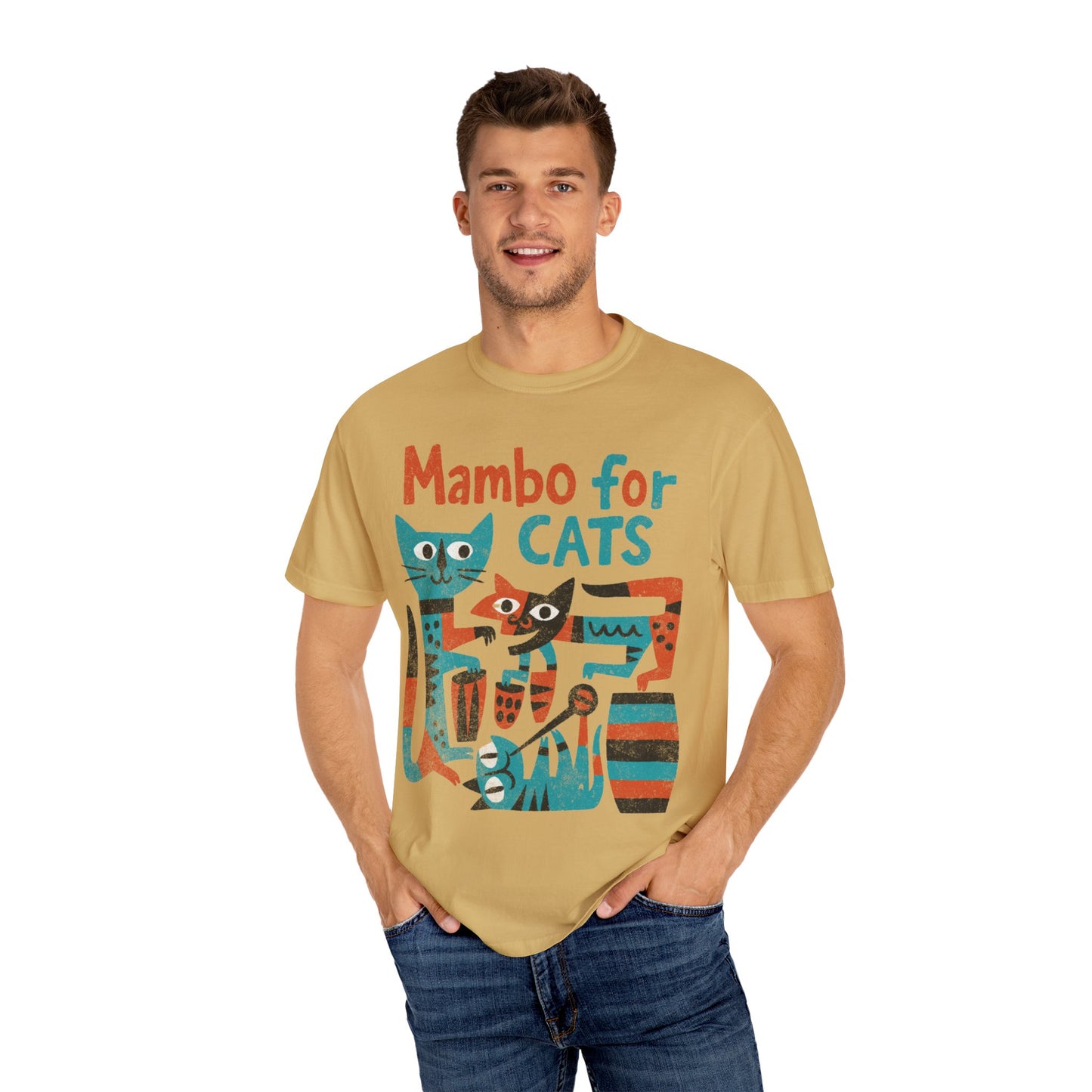 Mambo For Cats - Comfort Colors Relaxed Fit Premium T Shirt