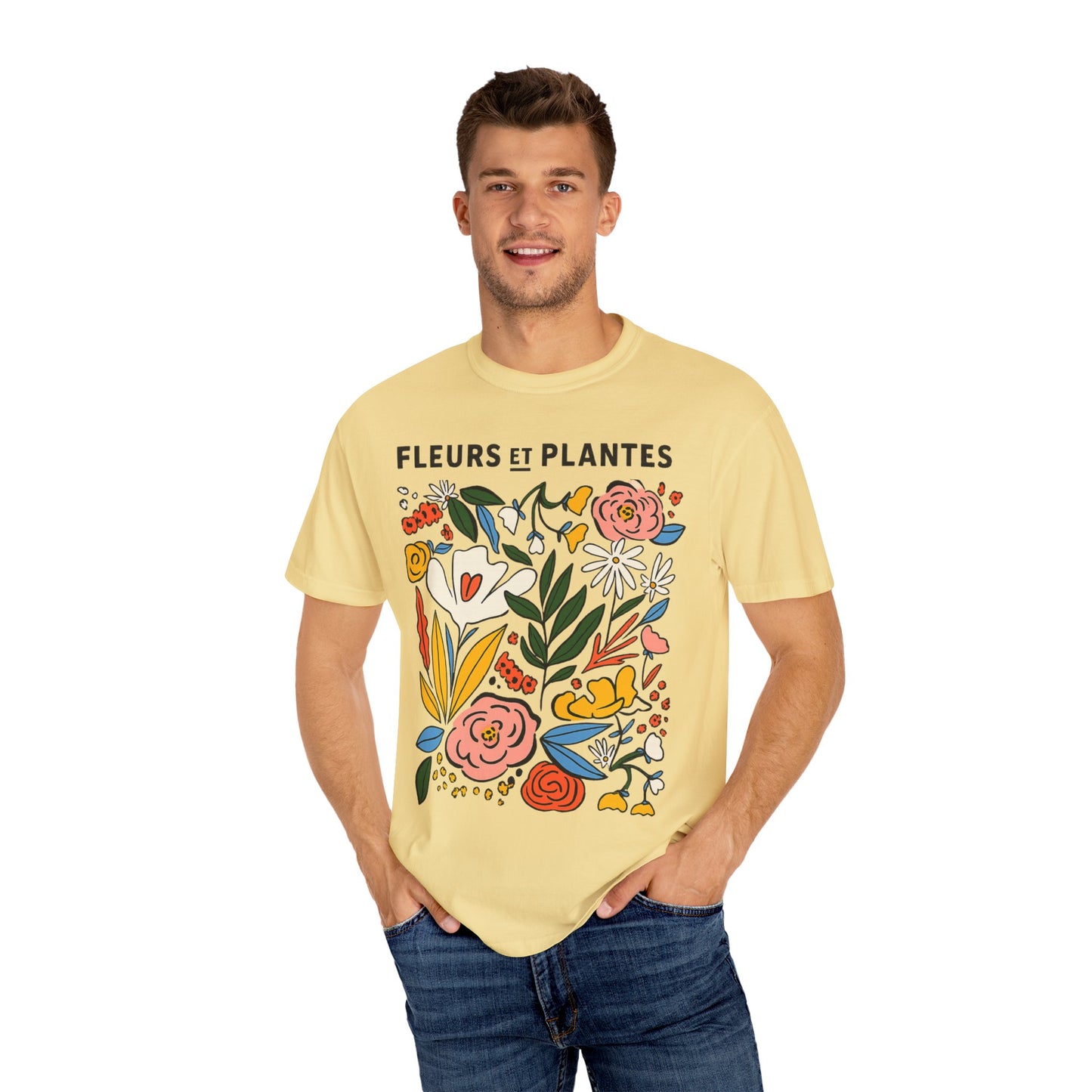 Fleurs Et Plantes -  Comfort Colors Relaxed Fit Premium T Shirt