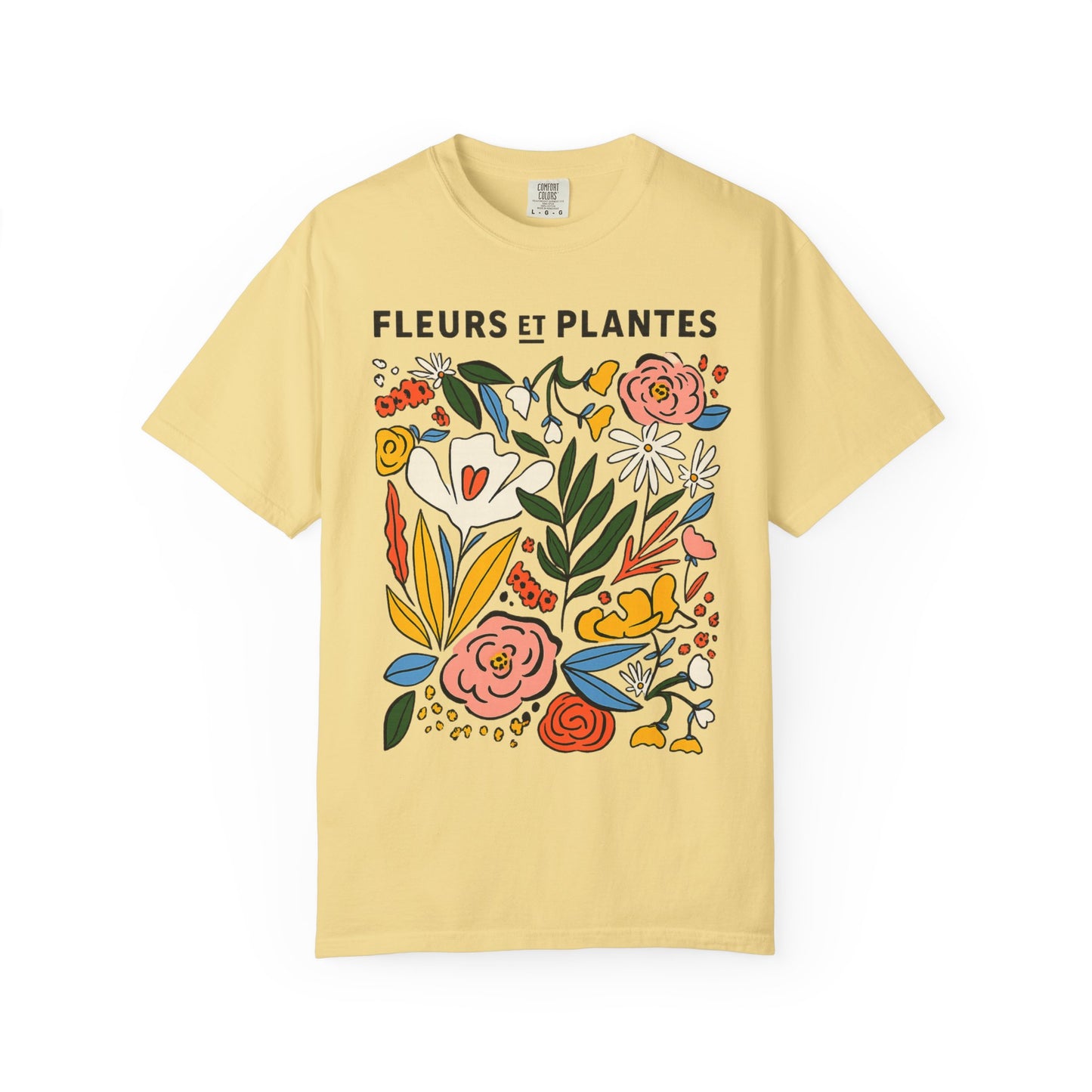 Fleurs Et Plantes -  Comfort Colors Relaxed Fit Premium T Shirt