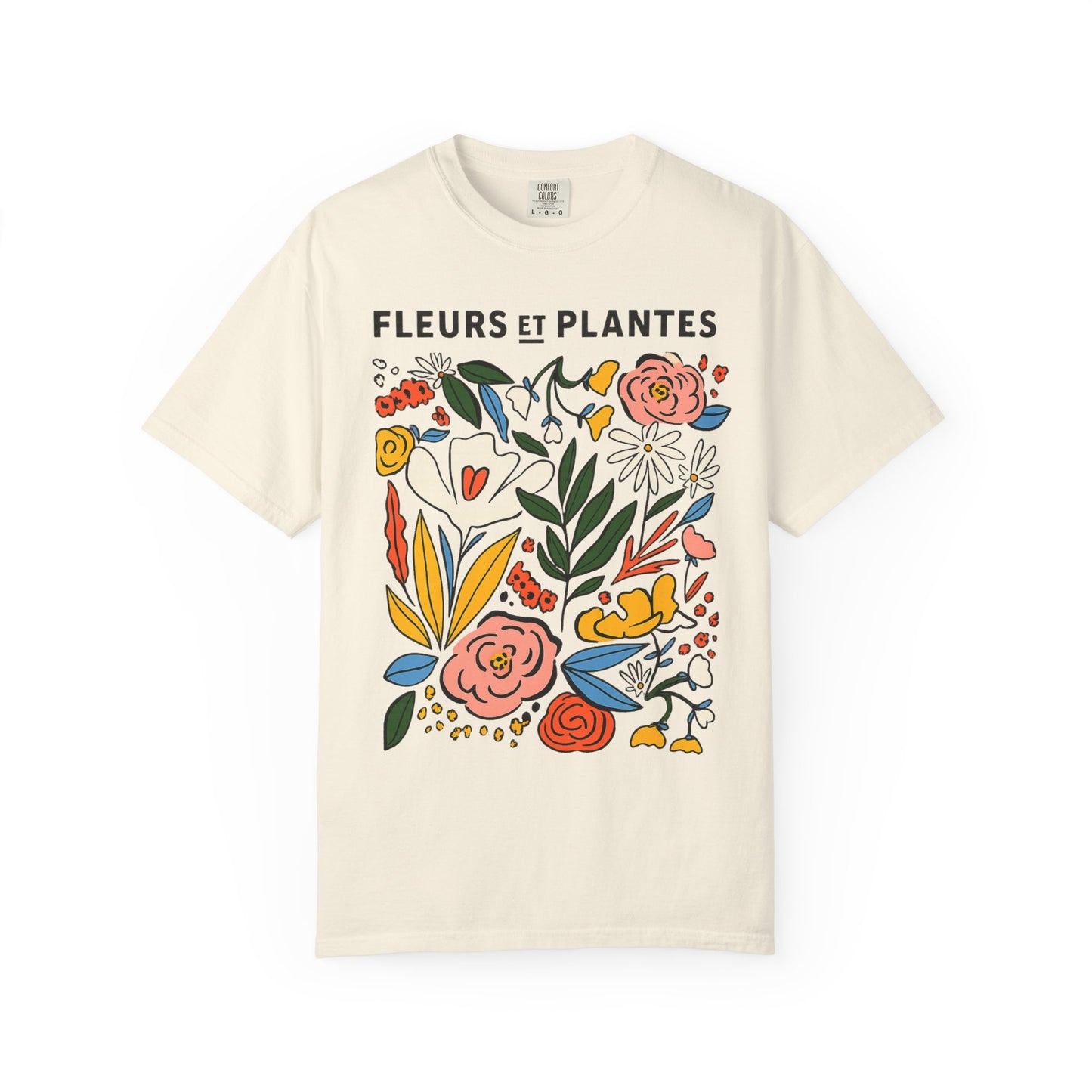 Fleurs Et Plantes -  Comfort Colors Relaxed Fit Premium T Shirt