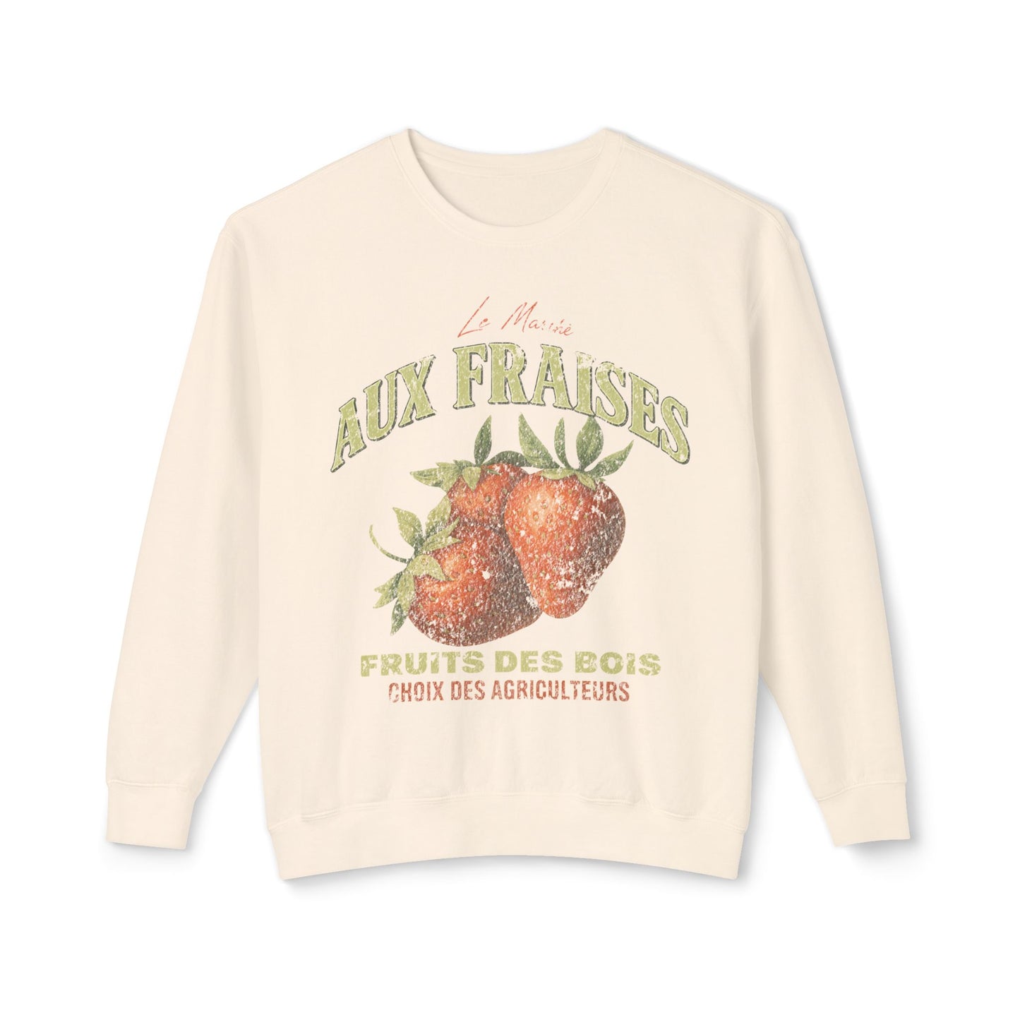 Aux Fraises - Comfort Colors Lightweight Sweatshirt