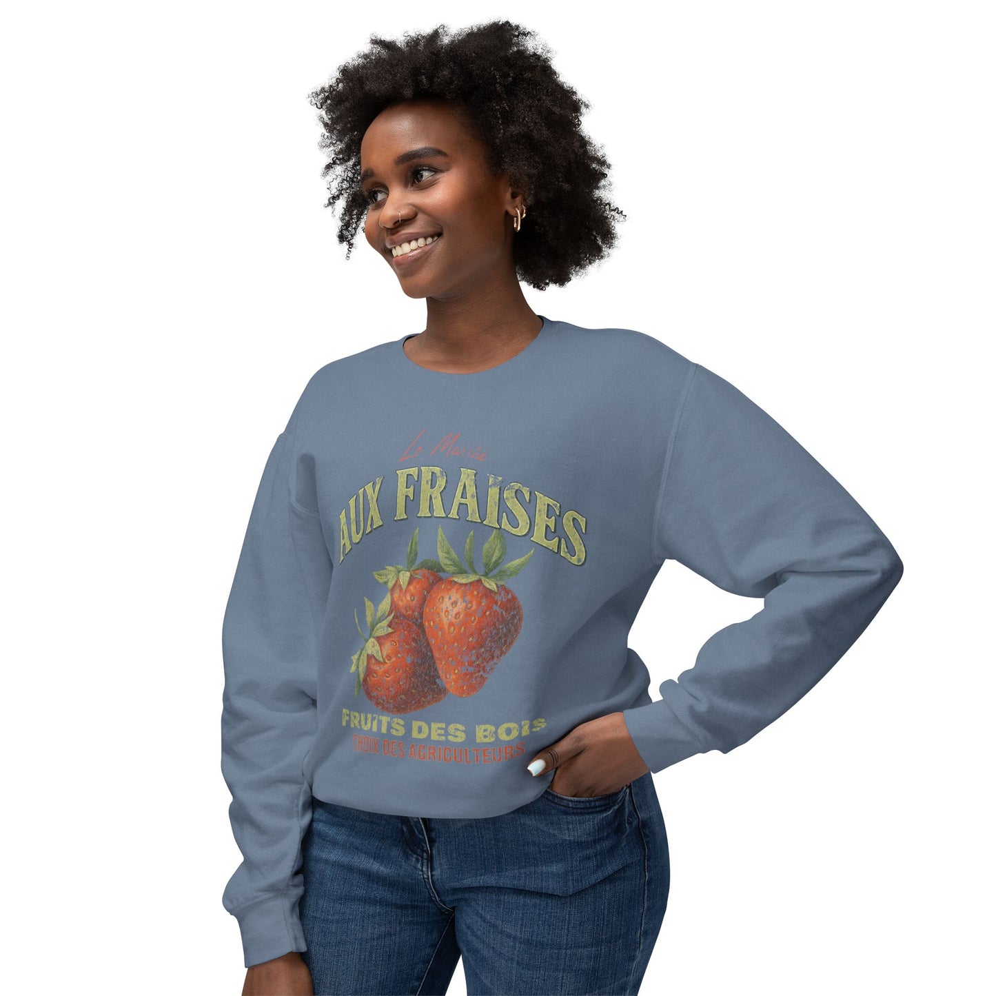 Aux Fraises - Comfort Colors Lightweight Sweatshirt