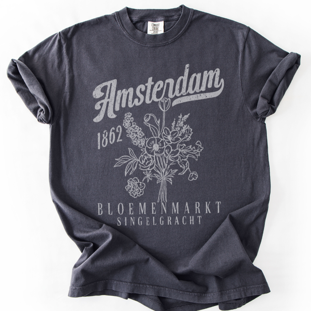 Amsterdam Flower Market -  Comfort Colors Relaxed Fit Premium T Shirt