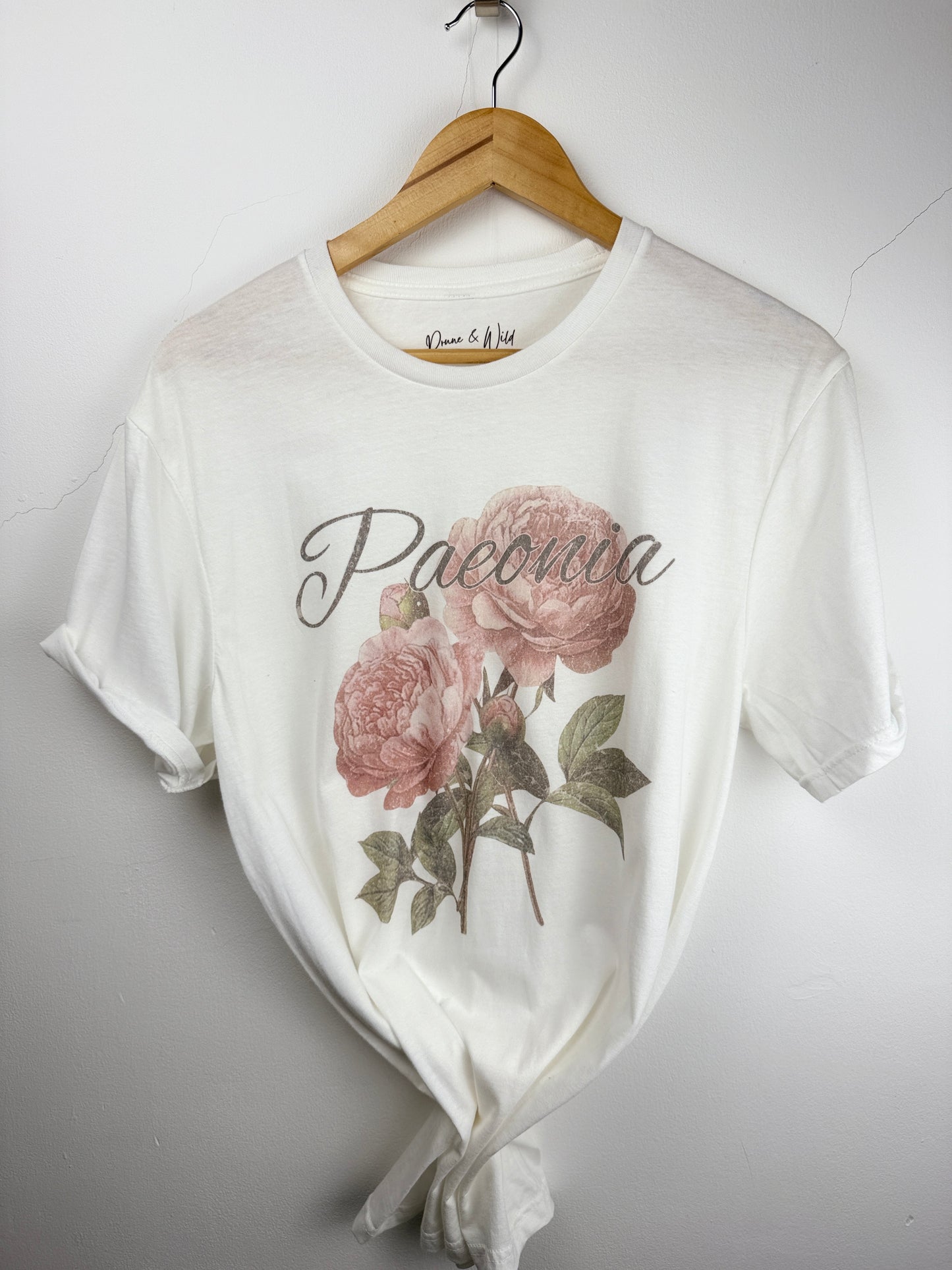 Paeonia, Vintage Tee  - Gildan Lightweight T Shirt