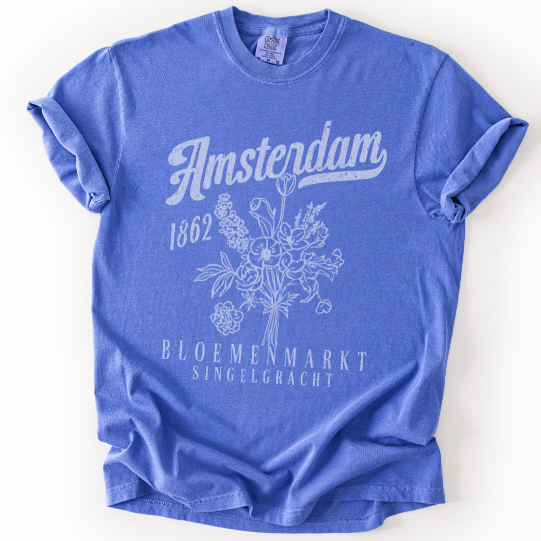 Amsterdam Flower Market -  Comfort Colors Relaxed Fit Premium T Shirt