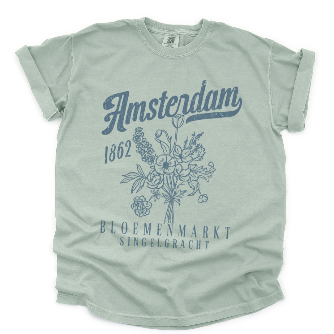 Amsterdam Flower Market -  Comfort Colors Relaxed Fit Premium T Shirt